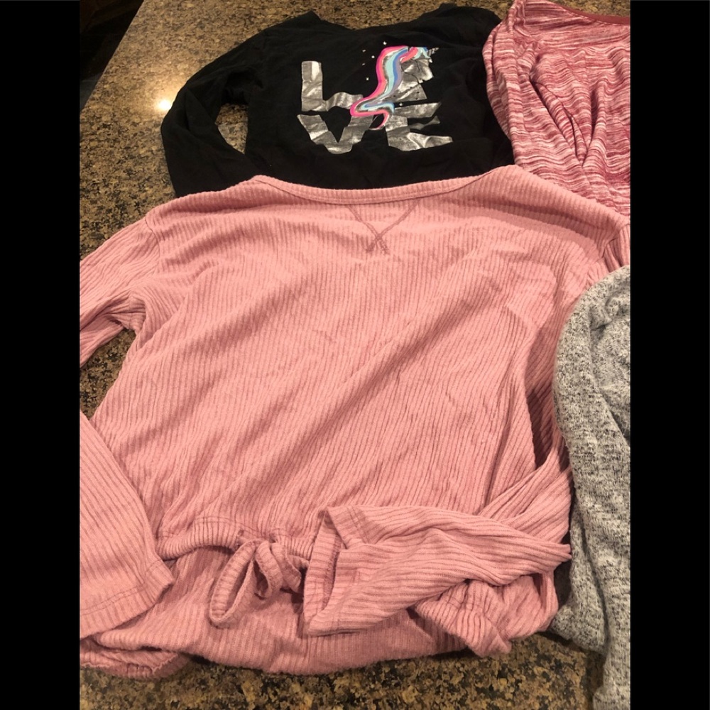 Lot of girls long sleeved tops size 8